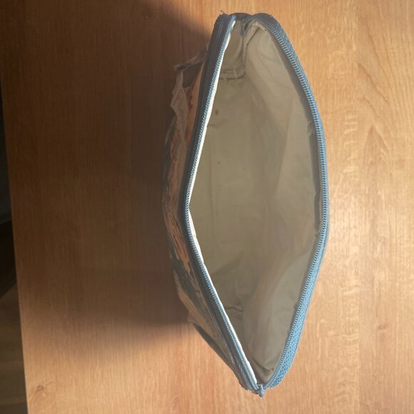 Diane Von Furstenberg floral makeup pouch travel bag w zipper - Picture 10 of 12